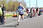 Lewis Timmins brings Morpeth home to victory in the Elswick Harriers Relays, Newburn. Photo: David T. Hewitson/Sports for All Pics
